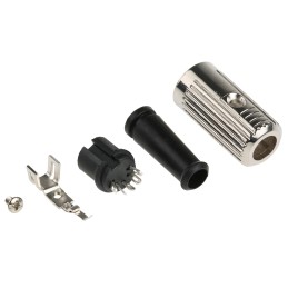 5 pcs - RS PRO 5 Pole Din Socket, 1A, 100 V ac, Push Lock, Female, Cable Mount