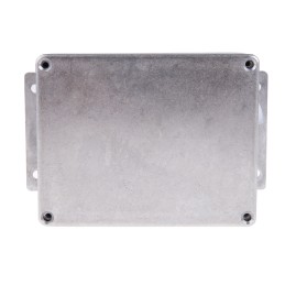 1 pcs - RS PRO Silver Die Cast Aluminium Enclosure, Flanged, Silver Lid, 139.8 x 89.7 x 55.2mm