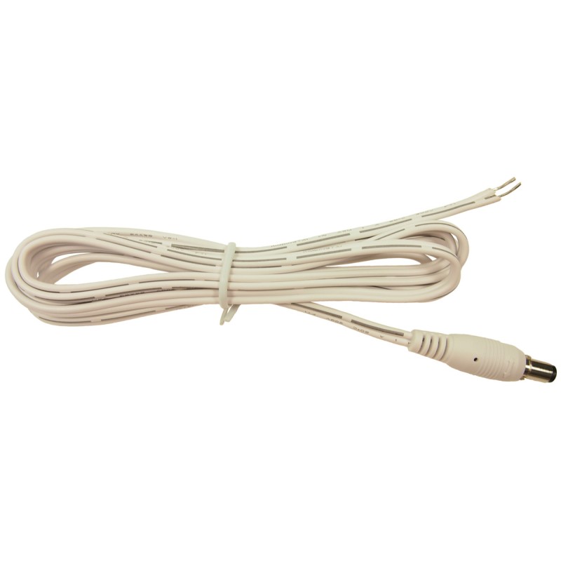 1 pcs - RS PRO 2.5mm DC Power Plug to Unterminated Power Cord, 2m