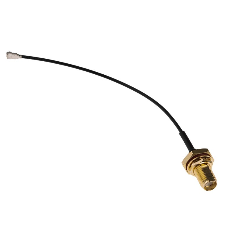 1 pcs - RS PRO Female SMA to Female U.FL Coaxial Cable, 100mm, RF Coaxial, Terminated