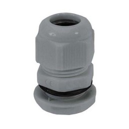 10 pcs - HellermannTyton NGM Series Grey Nylon Cable Gland, M25 Thread, 13mm Min, 18mm Max, IP68