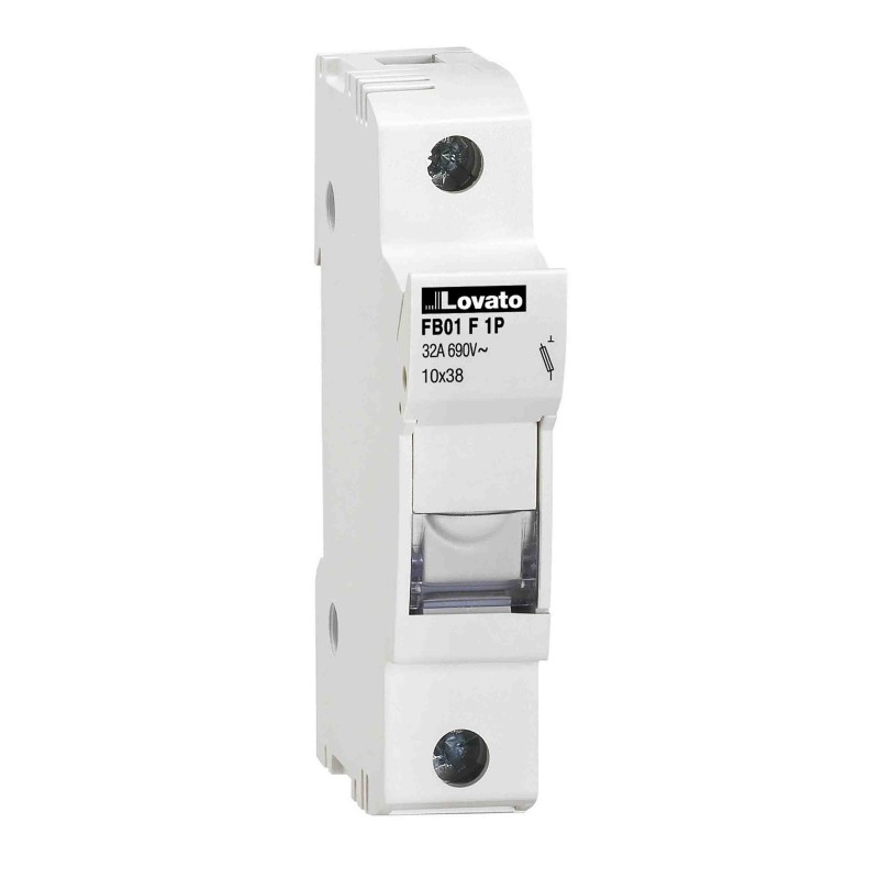1 pcs - Lovato 32A Rail Mount Fuse Holder, 1P, 690V ac