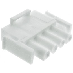 5 pcs - TE Connectivity, Universal MATE-N-LOK Male Connector Housing, 6.35mm Pitch, 4 Way, 1 Row