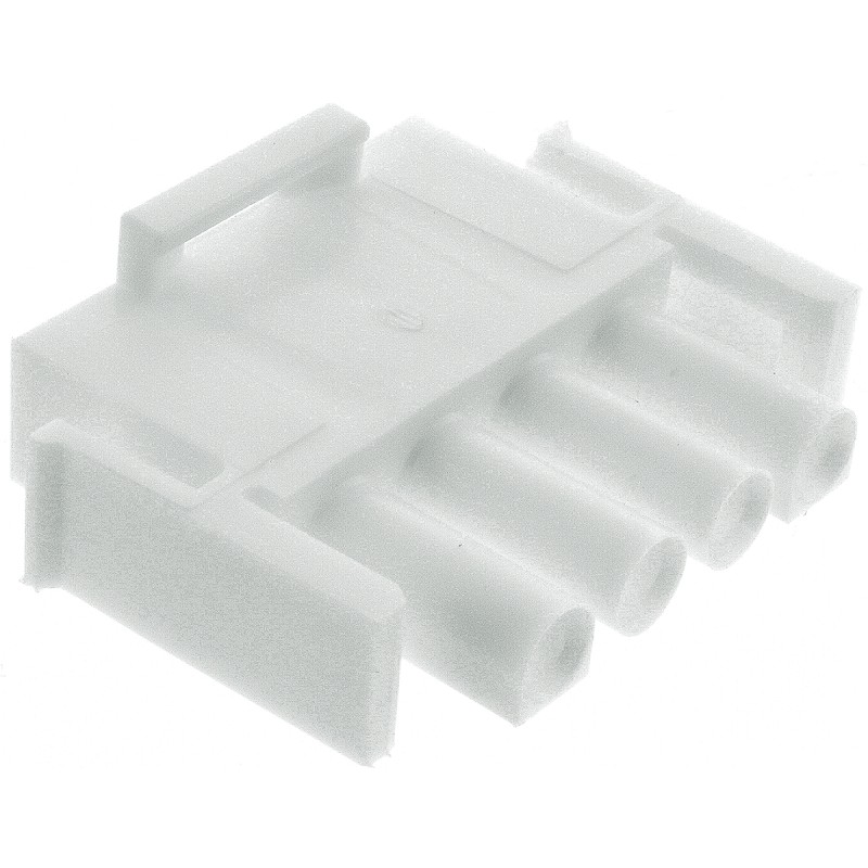 5 pcs - TE Connectivity, Universal MATE-N-LOK Male Connector Housing, 6.35mm Pitch, 4 Way, 1 Row