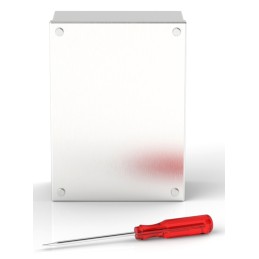 1 pcs - RS PRO 304 Stainless Steel Satin Adaptable Enclosure Box, 220mm x 160mm x 85mm