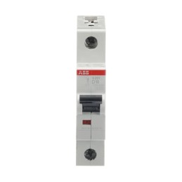 1 pcs - ABB System Pro M Compact S200 MCB, 1P, 10A Curve D, 253V AC, 72V DC, 6 kA Breaking Capacity
