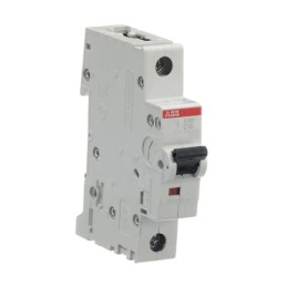 1 pcs - ABB System Pro M Compact S200 MCB, 1P, 10A Curve D, 253V AC, 72V DC, 6 kA Breaking Capacity