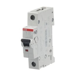 1 pcs - ABB System Pro M Compact S200 MCB, 1P, 10A Curve D, 253V AC, 72V DC, 6 kA Breaking Capacity