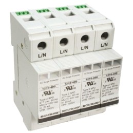 1 pcs - Bourns, 1210 Surge Arrester 600 V ac Maximum Voltage Rating 100kA Maximum Surge Current 4 Pole Protector