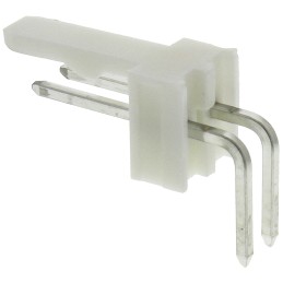 5 pcs - Molex KK 254 Series Right Angle Through Hole Pin Header, 2 Contact(s), 2.54mm Pitch, 1 Row(s), Unshrouded
