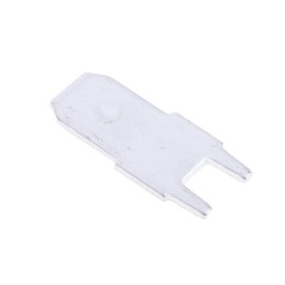 100 pcs - RS PRO Grey Uninsulated Male Spade Connector, PCB Tab, 7.9 x 6.4mm Tab Size