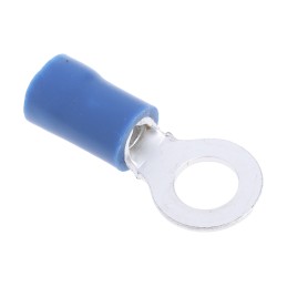 100 pcs - RS PRO Insulated Ring Terminal, M5 Stud Size, 1.5mm² to 2.5mm² Wire Size, Blue