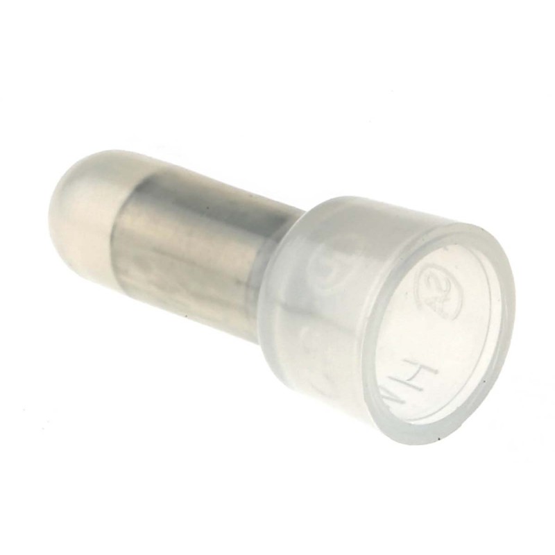 1 Pack of 100 - RS PRO Closed End Splice Connector, Clear, Insulated, Tin 0.5 - 1.5 mm²