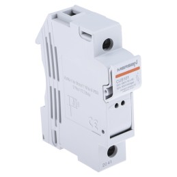1 pcs - Mersen 32A Rail Mount Fuse Holder for 10 x 38mm Fuse, 1P, 690 V ac - 1kV ac/dc