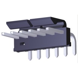 5 pcs - Molex KK 396 Series Right Angle Through Hole Pin Header, 6 Contact(s), 3.96mm Pitch, 1 Row(s), Unshrouded