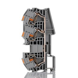 5 pcs - Phoenix Contact PT 16 Clipline Series Grey Feed Through Terminal Block, 0.5 - 25mm², Single-Level, Push In