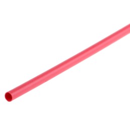 1 pcs - TE Connectivity Heat Shrink Tubing, Red 2.4mm Sleeve Dia. x 1.2m Length 2:1 Ratio, RNF-100 Series