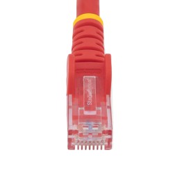1 pcs - StarTech.com Cat6 Male RJ45 to Male RJ45 Ethernet Cable, U/UTP, Red PVC Sheath, 0.5m, CMG Rated