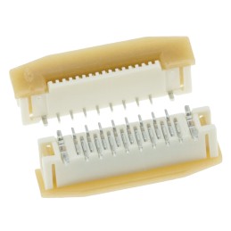 5 pcs - Molex, Easy-On, 52559 0.5mm Pitch 16 Way Straight Female FPC Connector, ZIF Vertical Contact