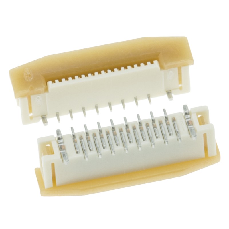 5 pcs - Molex, Easy-On, 52559 0.5mm Pitch 16 Way Straight Female FPC Connector, ZIF Vertical Contact