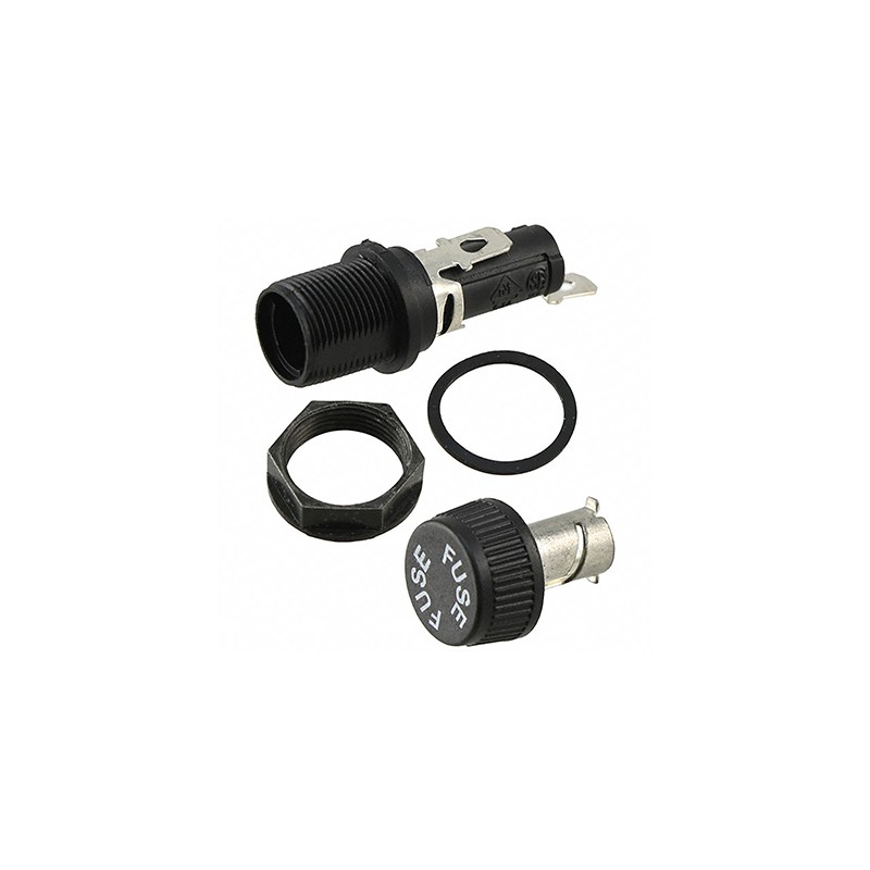 1 pcs - Eaton 20A Panel Mount Fuse Holder for 6.3 x 32mm Fuse, 1P, 250V ac