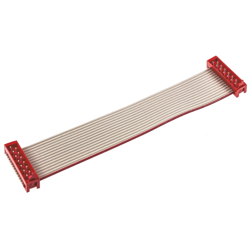 5 pcs - TE Connectivity Micro-MaTch Series Flat Ribbon Cable, 14-Way, 1.27mm Pitch, 100mm Length, Micro-MaTch IDC to