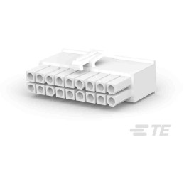 800 pcs - TE Connectivity, Mini-Universal MATE-N-LOK Male PCB Connector Housing, 4.14mm Pitch, 18 Way, 2 Row