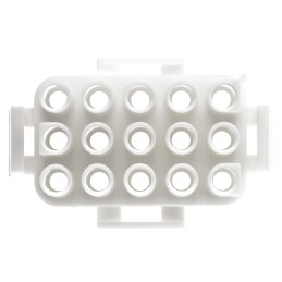 800 pcs - TE Connectivity, Universal MATE-N-LOK Male Connector Housing, 6.35mm Pitch, 15 Way, 3 Row