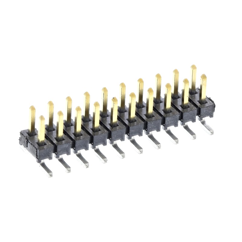5 pcs - Samtec TMM Series Straight Surface Mount Pin Header, 20 Contact(s), 2.0mm Pitch, 2 Row(s), Unshrouded