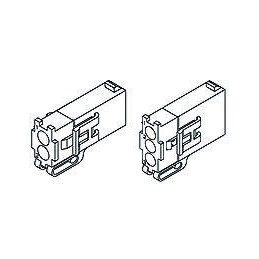 800 pcs - TE Connectivity, Mini-Universal MATE-N-LOK II Female Connector Housing, 4.14mm Pitch, 2 Way, 1 Row