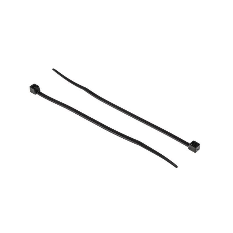 1 Bag of 250 - RS PRO Cable Tie, 100mm x 2.5 mm, Black Nylon, Pk-250