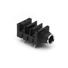 5 pcs - Amphenol Audio Jack Connector 1/4 in PCB Phone Jack Socket 10A