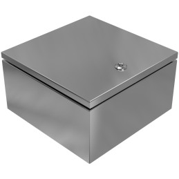 1 pcs - Rose Stainless Steel Enclosures Series Stainless Steel Wall Box, IP66, 300 mm x 300 mm x 167mm