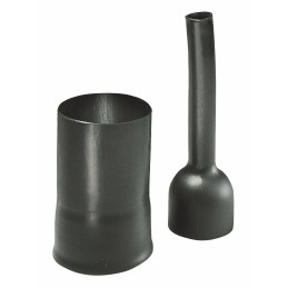 1 pcs - HellermannTyton Cable Boot Black, Polyolefin Adhesive Lined, 22.3mm
