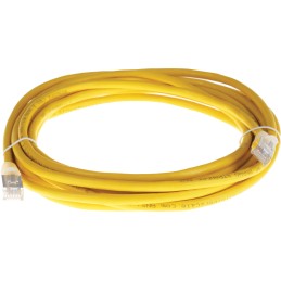 1 pcs - RS PRO Cat5e Male RJ45 to Male RJ45 Ethernet Cable, F/UTP, Yellow PVC Sheath, 5m