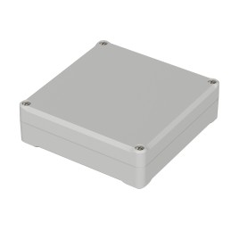 1 pcs - Bopla Euromas II Series Light Grey ABS Enclosure, IP65, Light Grey Lid, 122 x 120 x 37mm