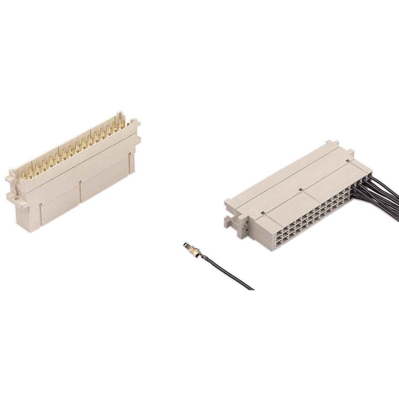 10 pcs - Harting 09 06 48 Way 5.08mm Pitch, Type F Class C1, 3 Row, Straight DIN 41612 Connector, Plug