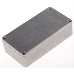 1 pcs - Hammond 1590 Series Natural Die Cast Aluminium Enclosure, IP65, Natural Lid, 112 x 60.5 x 31mm