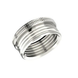 5 pcs - Lapp Cable Gland Adaptor, PG11 Exterior Thread, M16 Interior Thread, Nickel Plated Brass, SKINDICHT Series