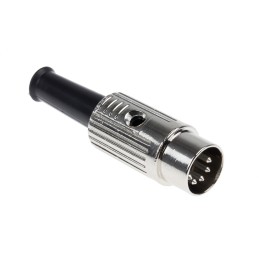 5 pcs - RS PRO 5 Pole Din Plug, 1A, 100 V ac, Male, Cable Mount