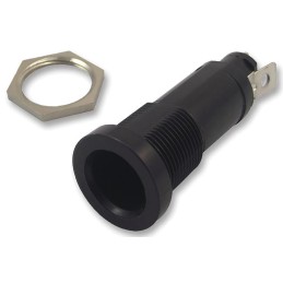 1 pcs - Schurter 10A Panel Mount Fuse Holder for 6.3 x 32, 5 x 20mm Fuse, 1P, 500V ac