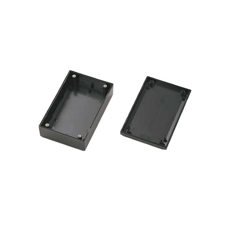 1 pcs - Takachi Electric Industrial PR Series Black ABS Enclosure, Black Lid, 65 x 105 x 40mm