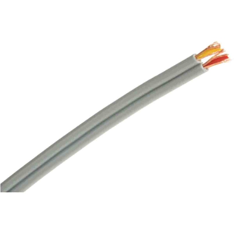 25 pcs - RS PRO Screened 2 Core Microphone Cable, 0.14 mm² CSA, 2.9 x 5.9mm od, 25m, Grey