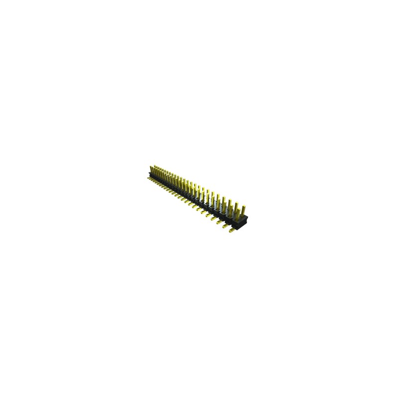 10 pcs - Samtec TMMH Series Straight Through Hole Pin Header, 10 Contact(s), 2.0mm Pitch, 2 Row(s), Unshrouded