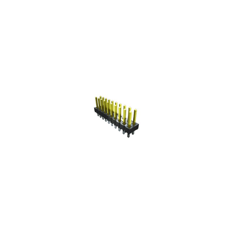 10 pcs - Samtec TSW Series Right Angle Through Hole Pin Header, 4 Contact(s), 2.54mm Pitch, 2 Row(s), Unshrouded