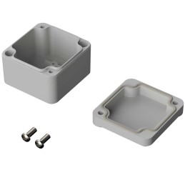 1 pcs - Bopla Euromas II Series Light Grey Polycarbonate Enclosure, IP65, Light Grey Lid, 52 x 50 x 37mm
