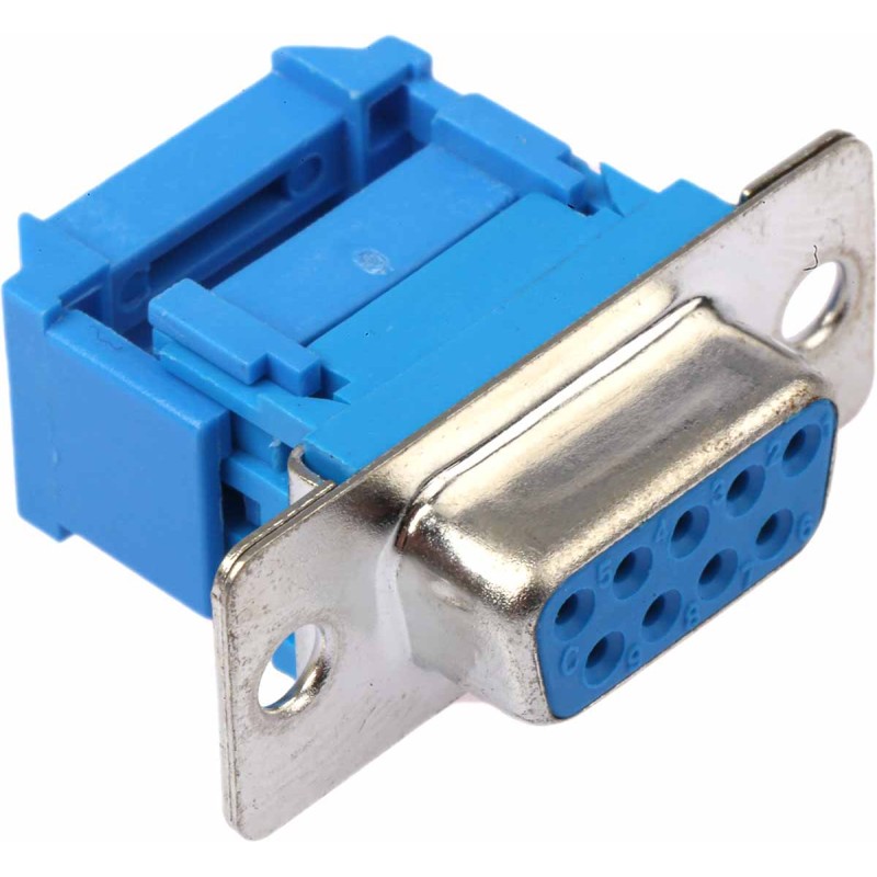 5 pcs - RS PRO 9 Way Cable Mount D-sub Connector Socket, 1.27mm Pitch