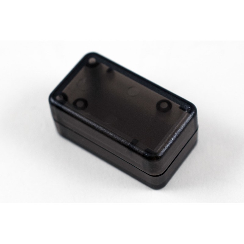 1 pcs - Hammond 1551 Series Smoked Translucent ABS Enclosure, IP54, Flanged, Smoked Translucent Lid, 35 x 20 x 15.5mm