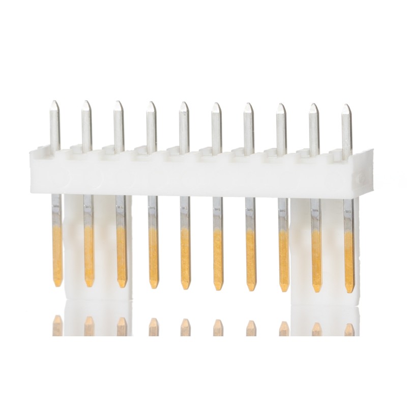 5 pcs - Molex KK 254 Series Straight Through Hole Pin Header, 10 Contact(s), 2.54mm Pitch, 1 Row(s), Unshrouded
