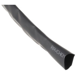 1 Reel of 6 M - TE Connectivity Heat Shrink Tubing, Black 12.7mm Sleeve Dia. x 6m Length 2:1 Ratio, RW-200 Series